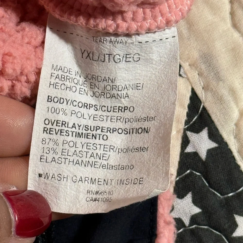 Under Armour Sherpa Hoodie YXL Women’s Small Fit Pink White Fleece Loose